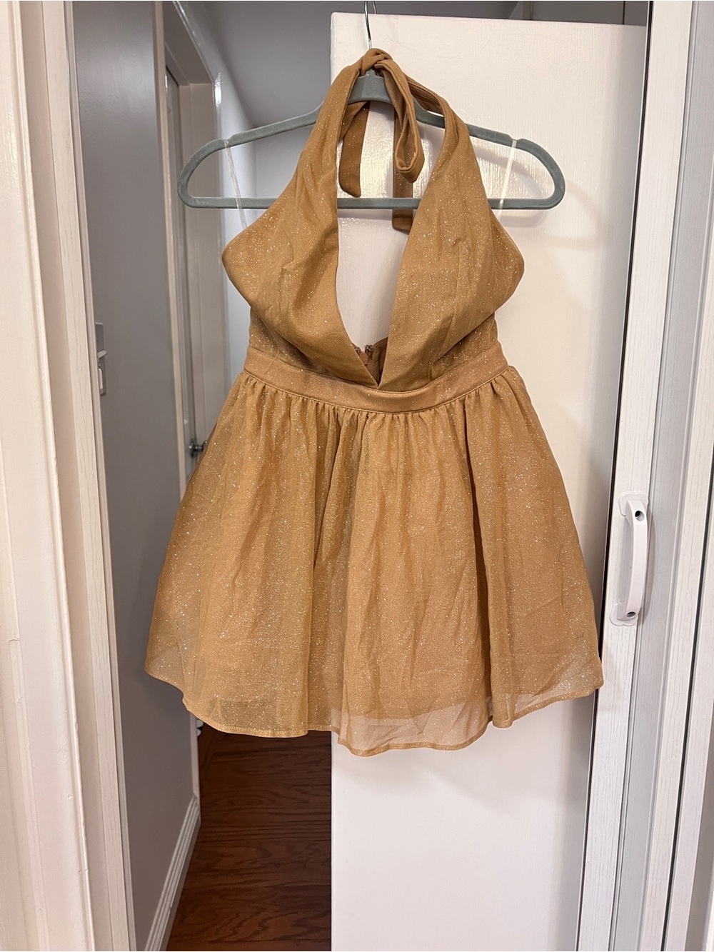 BABY BOO PIPPA MINI DRESS, S, GOLD SPARKLE - Picture 4 of 10